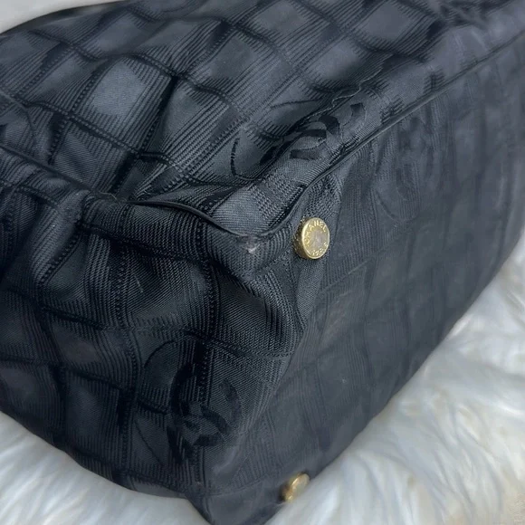 100% Authentic Pre-owned Chanel Nylon Black Tote Bag, 13.5x10x6 - Picture 10 of 16